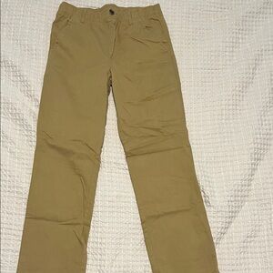 Boy pull on khaki school pants